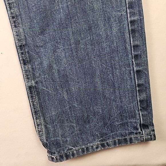 Ecko Unltd Jeans Mens 34 Blue Denim Relaxed Fit Straight Leg Hip Hop y2k - Picture 6 of 12